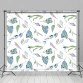 Aperturee - Aperturee Fresh Green Spring Step And Repeat Photo Backdrop